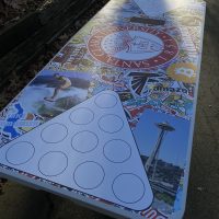 Santa Clara University Inspired Theme Custom Beer Pong Table - Image 9