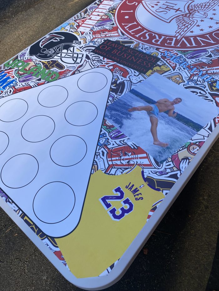 Santa Clara University Inspired Theme Custom Beer Pong Table - Image 8