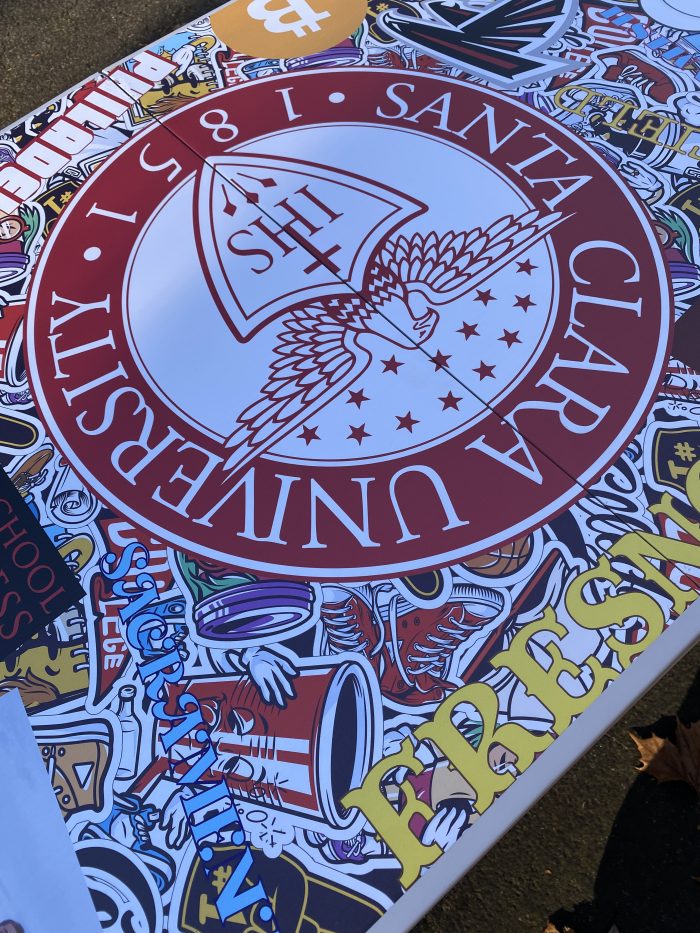 Santa Clara University Inspired Theme Custom Beer Pong Table - Image 7