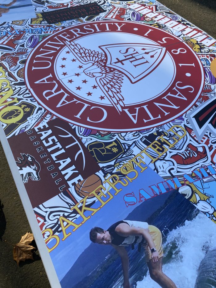 Santa Clara University Inspired Theme Custom Beer Pong Table - Image 6