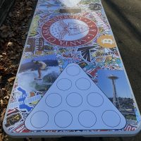 Santa Clara University Inspired Theme Custom Beer Pong Table
