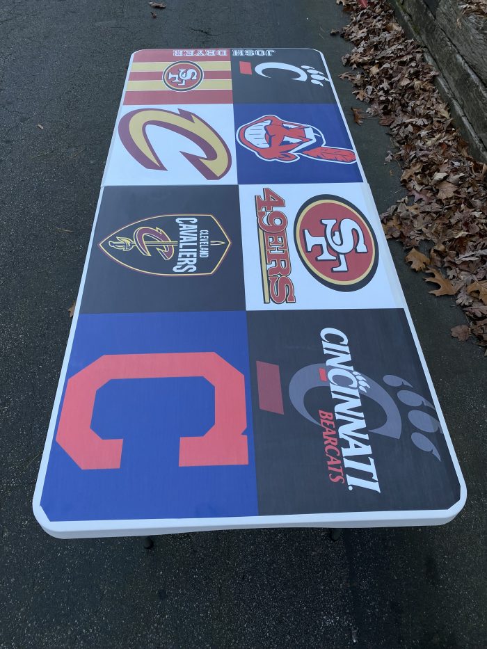 Pick Your Sports Theme Custom Beer Pong Table - Image 3