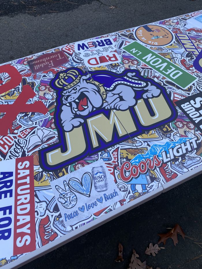 James Madison JMU University Inspired Theme Custom Beer Pong Table - Image 7