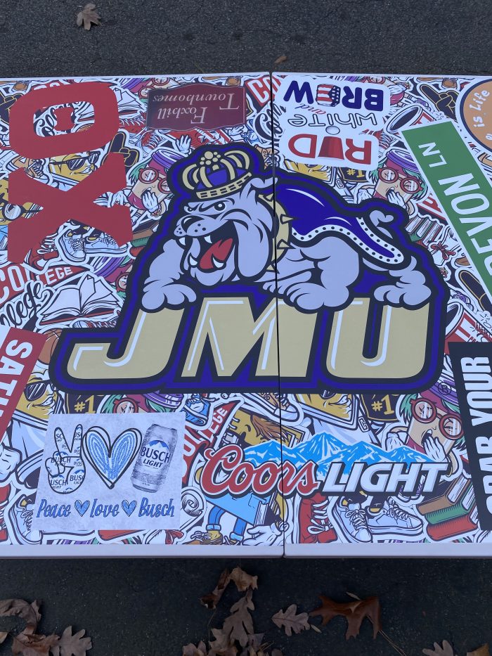 James Madison JMU University Inspired Theme Custom Beer Pong Table - Image 9