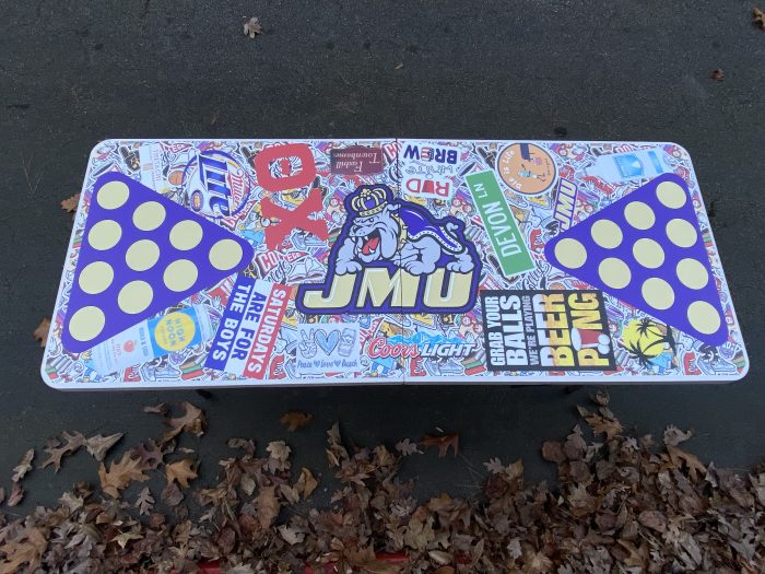 James Madison JMU University Inspired Theme Custom Beer Pong Table - Image 10