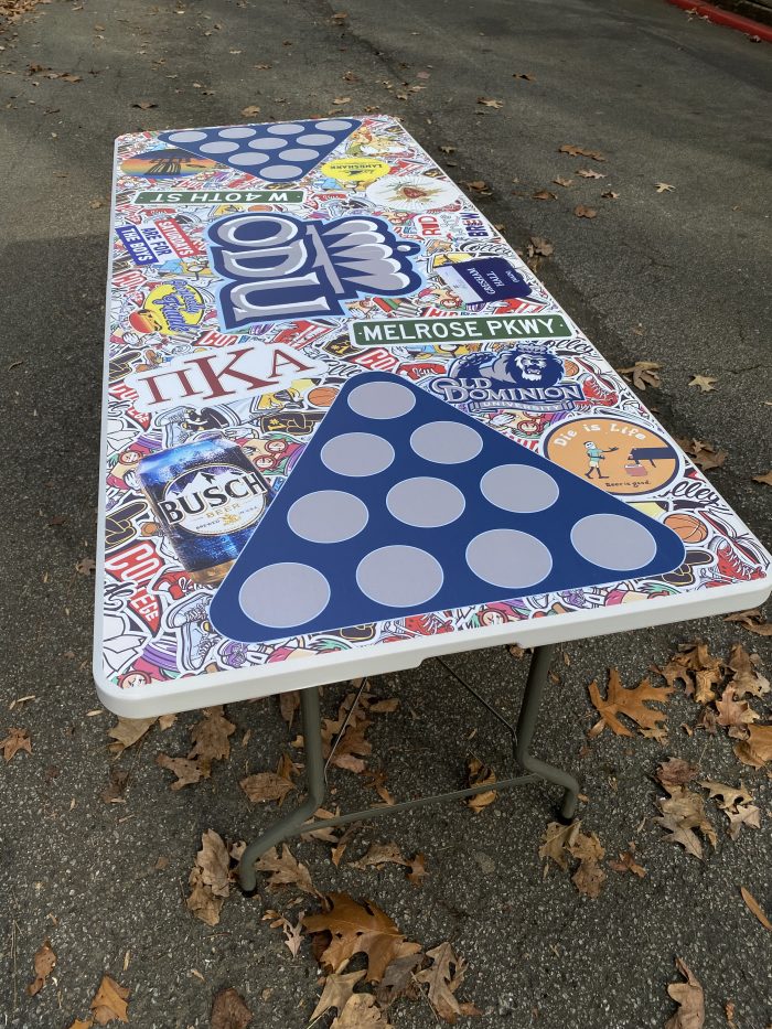 Old Dominion University Inspired Theme Custom Beer Pong Table - Image 5