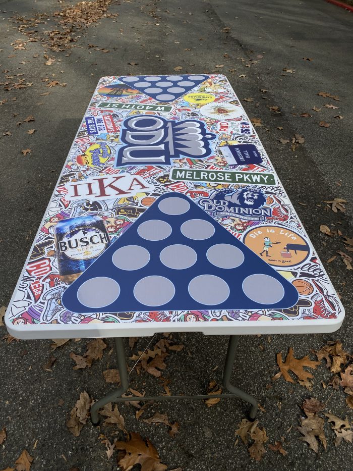 Old Dominion University Inspired Theme Custom Beer Pong Table - Image 4