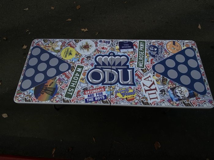 Old Dominion University Inspired Theme Custom Beer Pong Table - Image 3