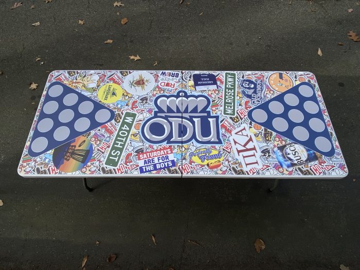 Old Dominion University Inspired Theme Custom Beer Pong Table - Image 2