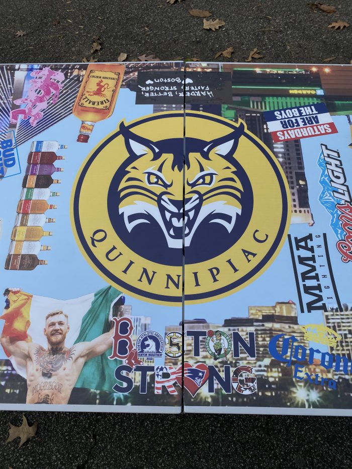 Quinnipiac University Inspired Theme Custom Beer Pong Table - Image 6