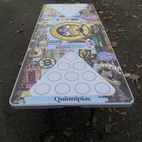 Quinnipiac University Inspired Theme Custom Beer Pong Table