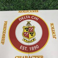 Delta Chi Fraternity Inspired Theme Custom Beer Pong Table - Image 6