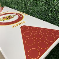 Delta Chi Fraternity Inspired Theme Custom Beer Pong Table - Image 5