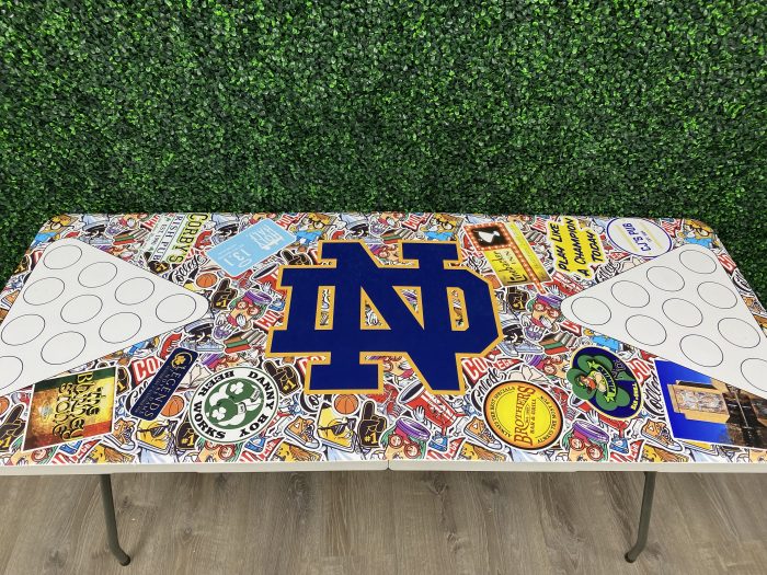 Notre Dame University Inspired Theme Custom Beer Pong Table - Image 8