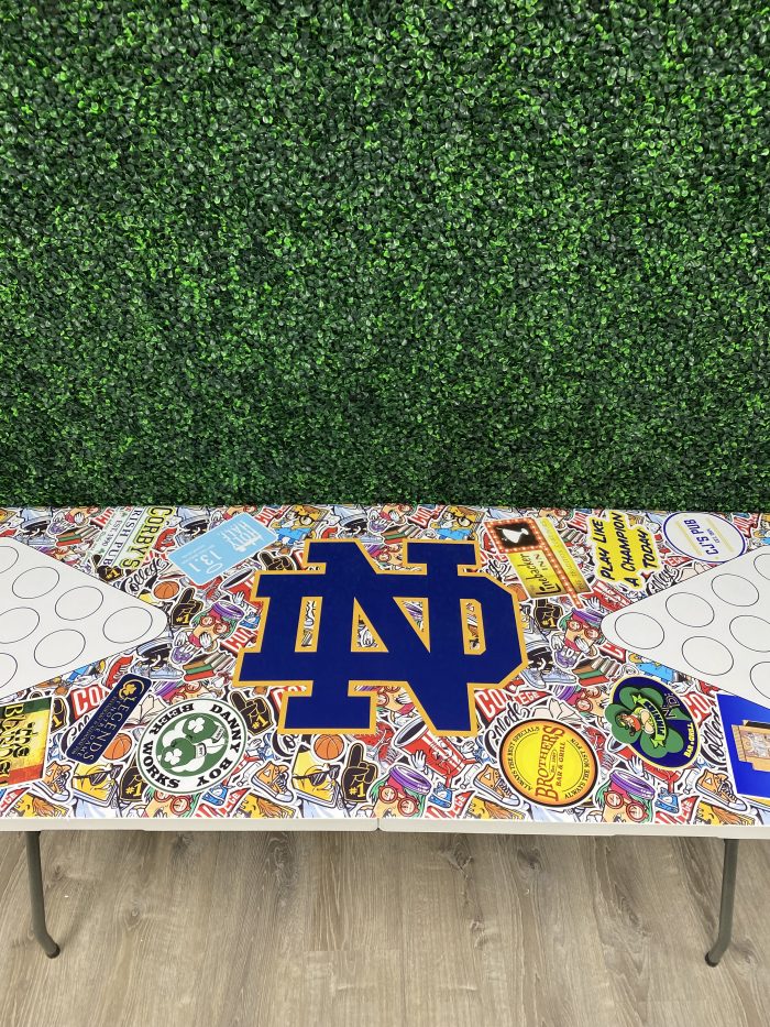 Notre Dame University Inspired Theme Custom Beer Pong Table - Image 7