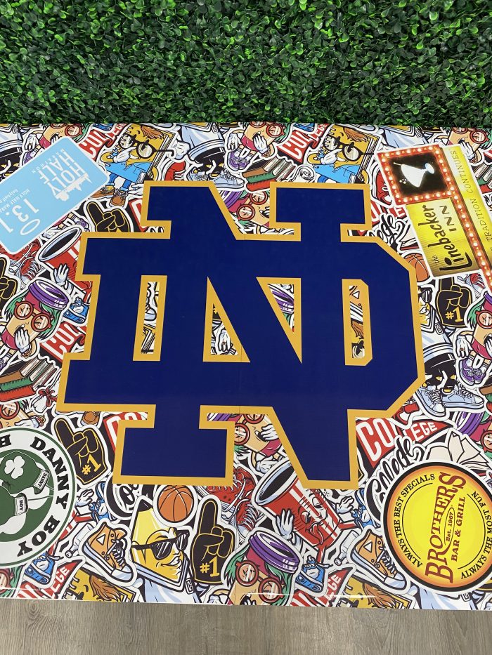 Notre Dame University Inspired Theme Custom Beer Pong Table - Image 6