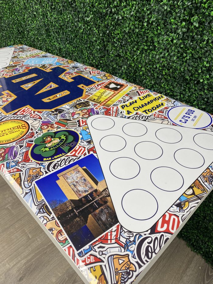 Notre Dame University Inspired Theme Custom Beer Pong Table - Image 5