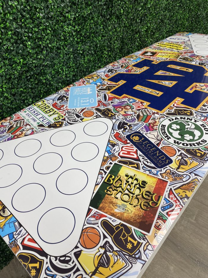 Notre Dame University Inspired Theme Custom Beer Pong Table - Image 4