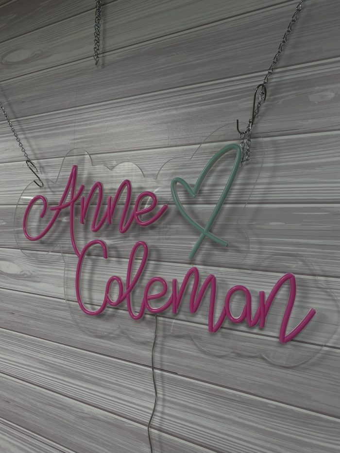 Custom Acrylic Neon Sign | Birthday Party Neon Sign | Wedding Neon Sign | Sweet 16 Neon Sign | Bar Bat Mitzvah Neon Sign - Image 5