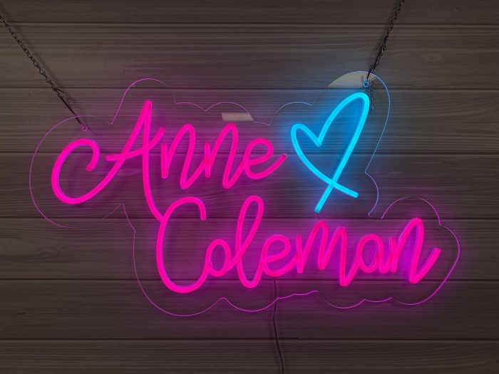 Custom Acrylic Neon Sign | Birthday Party Neon Sign | Wedding Neon Sign | Sweet 16 Neon Sign | Bar Bat Mitzvah Neon Sign - Image 2