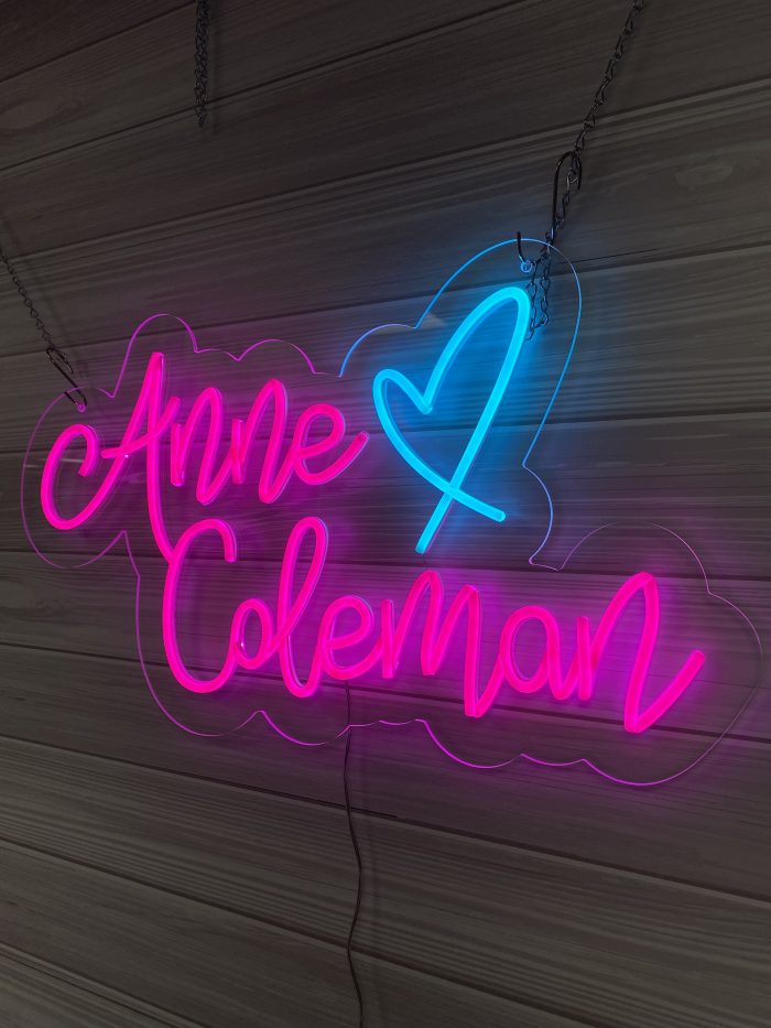 Custom Acrylic Neon Sign | Birthday Party Neon Sign | Wedding Neon Sign | Sweet 16 Neon Sign | Bar Bat Mitzvah Neon Sign - Image 7