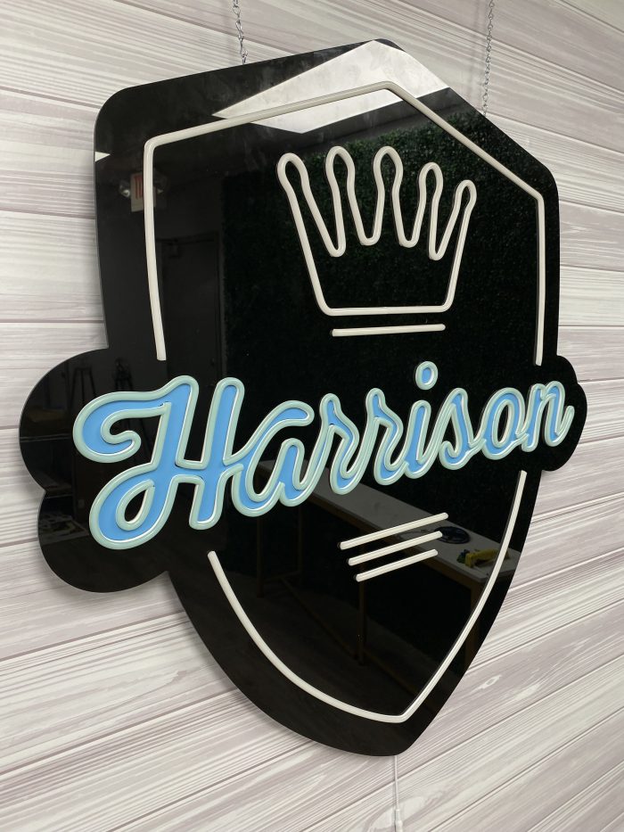 Custom Acrylic Layered + Neon Accent Sign In Board for Events, Wedding, Bar/Bat Mitzvahs - Image 12