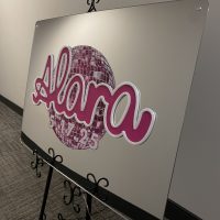 Custom Mirrored Acrylic  + Neon Accent Sign In Board for Events, Wedding, Bar/Bat Mitzvahs - Image 7