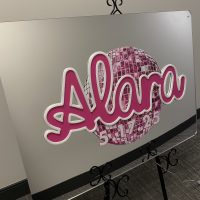 Custom Mirrored Acrylic  + Neon Accent Sign In Board for Events, Wedding, Bar/Bat Mitzvahs - Image 3