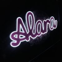 Custom Mirrored Acrylic  + Neon Accent Sign In Board for Events, Wedding, Bar/Bat Mitzvahs - Image 6