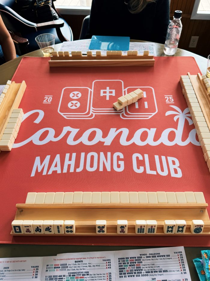 Coronado Mahjong Club White MahJong Mat Tablecloth - Image 3