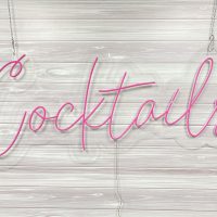 Cocktails Acrylic Neon Sign | Birthday Party Neon Sign | Wedding Neon Sign | Sweet 16 Neon Sign | Bar Bat Mitzvah Neon Sign - Image 10