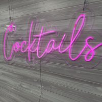 Cocktails Acrylic Neon Sign | Birthday Party Neon Sign | Wedding Neon Sign | Sweet 16 Neon Sign | Bar Bat Mitzvah Neon Sign - Image 11