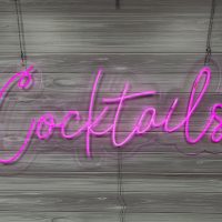 Cocktails Acrylic Neon Sign | Birthday Party Neon Sign | Wedding Neon Sign | Sweet 16 Neon Sign | Bar Bat Mitzvah Neon Sign - Image 8