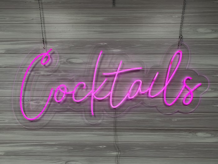 Cocktails Acrylic Neon Sign | Birthday Party Neon Sign | Wedding Neon Sign | Sweet 16 Neon Sign | Bar Bat Mitzvah Neon Sign - Image 8
