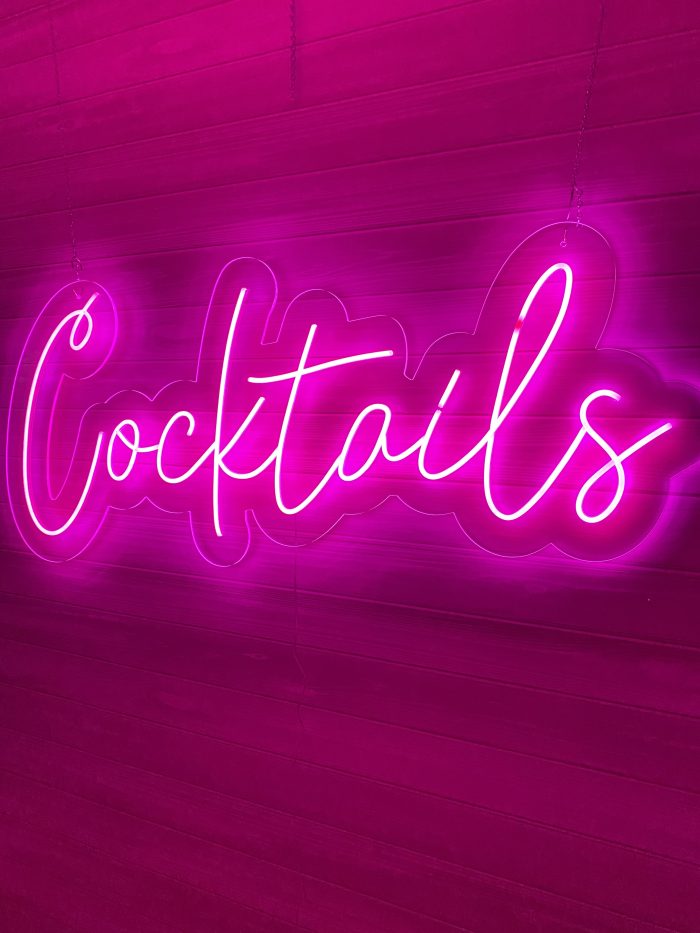 Cocktails Acrylic Neon Sign | Birthday Party Neon Sign | Wedding Neon Sign | Sweet 16 Neon Sign | Bar Bat Mitzvah Neon Sign - Image 5
