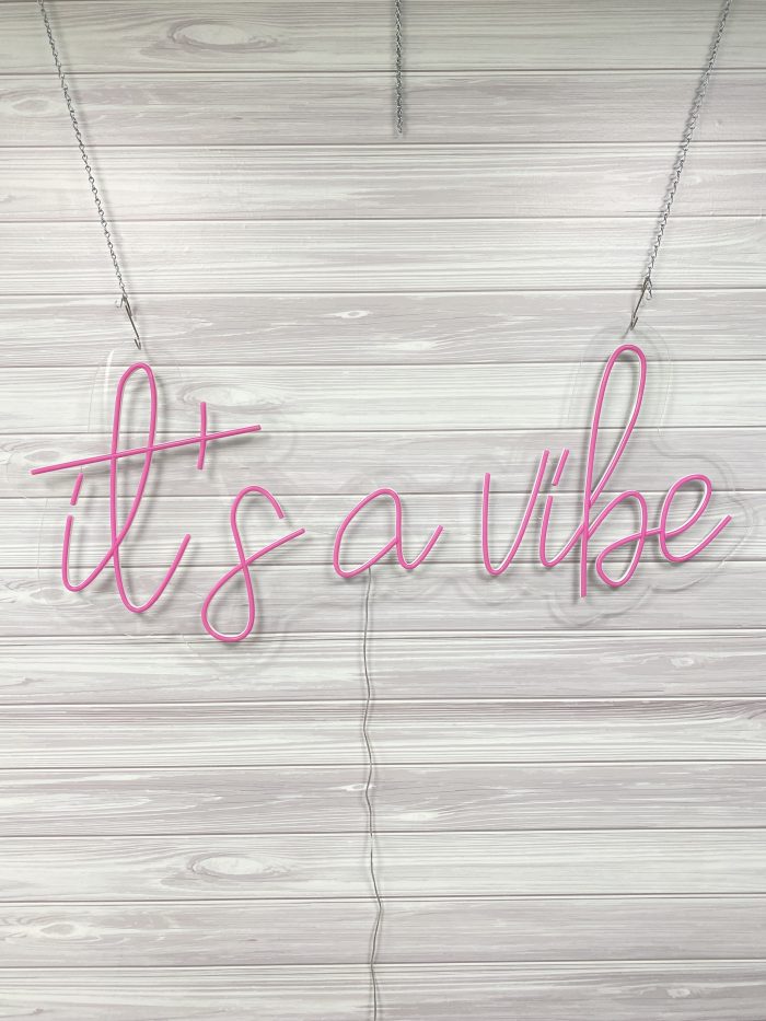 It's a Vibe Acrylic Neon Sign | Birthday Party Neon Sign | Wedding Neon Sign | Sweet 16 Neon Sign | Bar Bat Mitzvah Neon Sign - Image 4