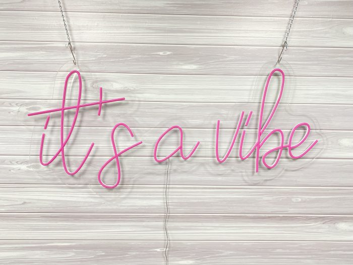 It's a Vibe Acrylic Neon Sign | Birthday Party Neon Sign | Wedding Neon Sign | Sweet 16 Neon Sign | Bar Bat Mitzvah Neon Sign - Image 6
