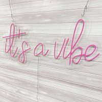 It's a Vibe Acrylic Neon Sign | Birthday Party Neon Sign | Wedding Neon Sign | Sweet 16 Neon Sign | Bar Bat Mitzvah Neon Sign - Image 9