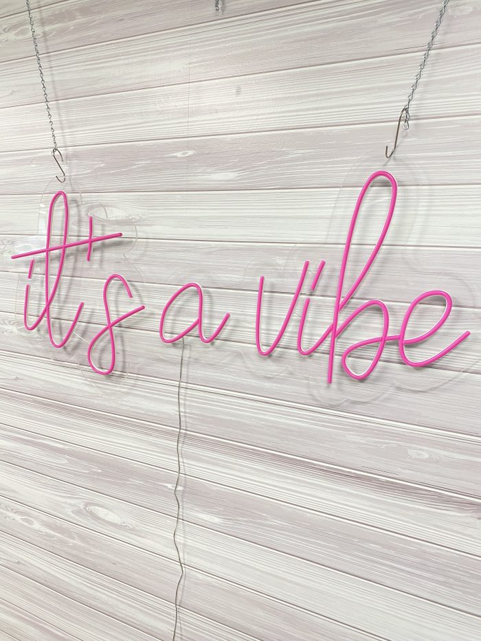 It's a Vibe Acrylic Neon Sign | Birthday Party Neon Sign | Wedding Neon Sign | Sweet 16 Neon Sign | Bar Bat Mitzvah Neon Sign - Image 9