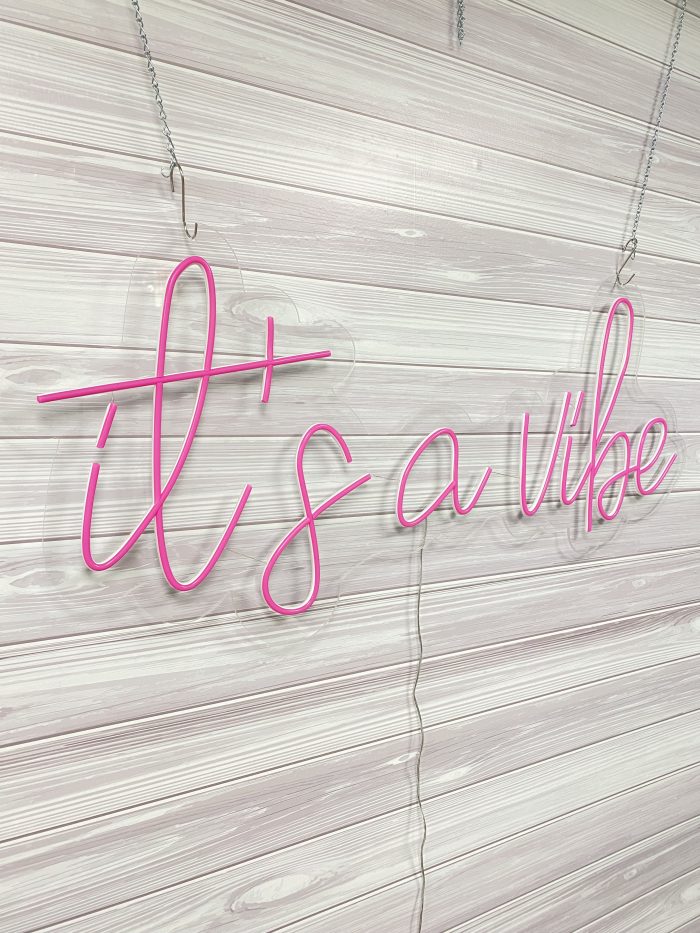 It's a Vibe Acrylic Neon Sign | Birthday Party Neon Sign | Wedding Neon Sign | Sweet 16 Neon Sign | Bar Bat Mitzvah Neon Sign - Image 11