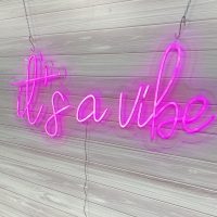 It's a Vibe Acrylic Neon Sign | Birthday Party Neon Sign | Wedding Neon Sign | Sweet 16 Neon Sign | Bar Bat Mitzvah Neon Sign - Image 7