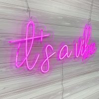 It's a Vibe Acrylic Neon Sign | Birthday Party Neon Sign | Wedding Neon Sign | Sweet 16 Neon Sign | Bar Bat Mitzvah Neon Sign - Image 10