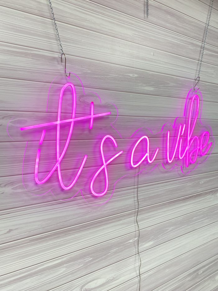 It's a Vibe Acrylic Neon Sign | Birthday Party Neon Sign | Wedding Neon Sign | Sweet 16 Neon Sign | Bar Bat Mitzvah Neon Sign - Image 10