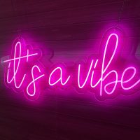 It's a Vibe Acrylic Neon Sign | Birthday Party Neon Sign | Wedding Neon Sign | Sweet 16 Neon Sign | Bar Bat Mitzvah Neon Sign - Image 12