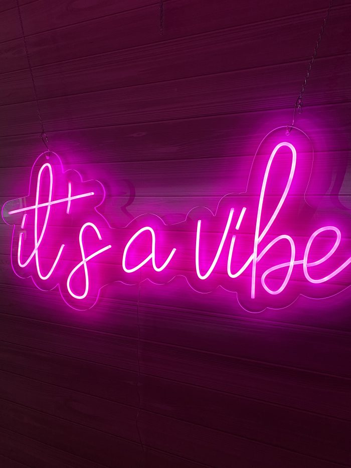 It's a Vibe Acrylic Neon Sign | Birthday Party Neon Sign | Wedding Neon Sign | Sweet 16 Neon Sign | Bar Bat Mitzvah Neon Sign - Image 12