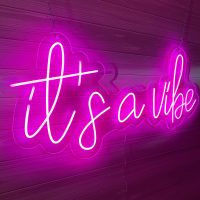 It's a Vibe Acrylic Neon Sign | Birthday Party Neon Sign | Wedding Neon Sign | Sweet 16 Neon Sign | Bar Bat Mitzvah Neon Sign - Image 8
