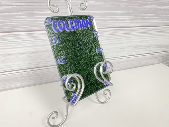 Bunk Mirror with Camp Name 5"x7" Mirrored Acrylic with Double Sided Tape - Image 5