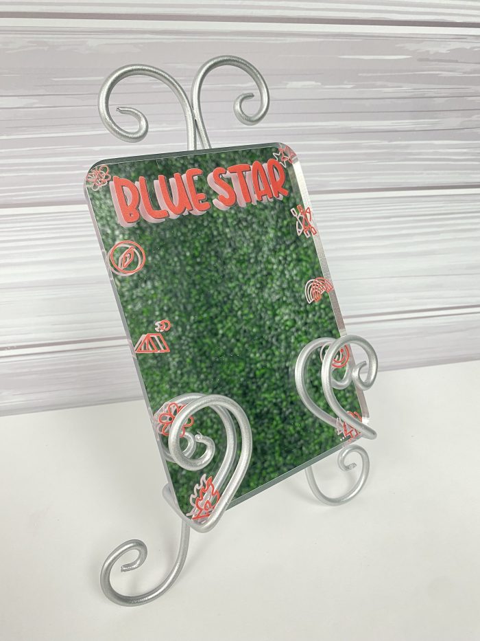 Bunk Mirror with Camp Name 5"x7" Mirrored Acrylic with Double Sided Tape - Image 4