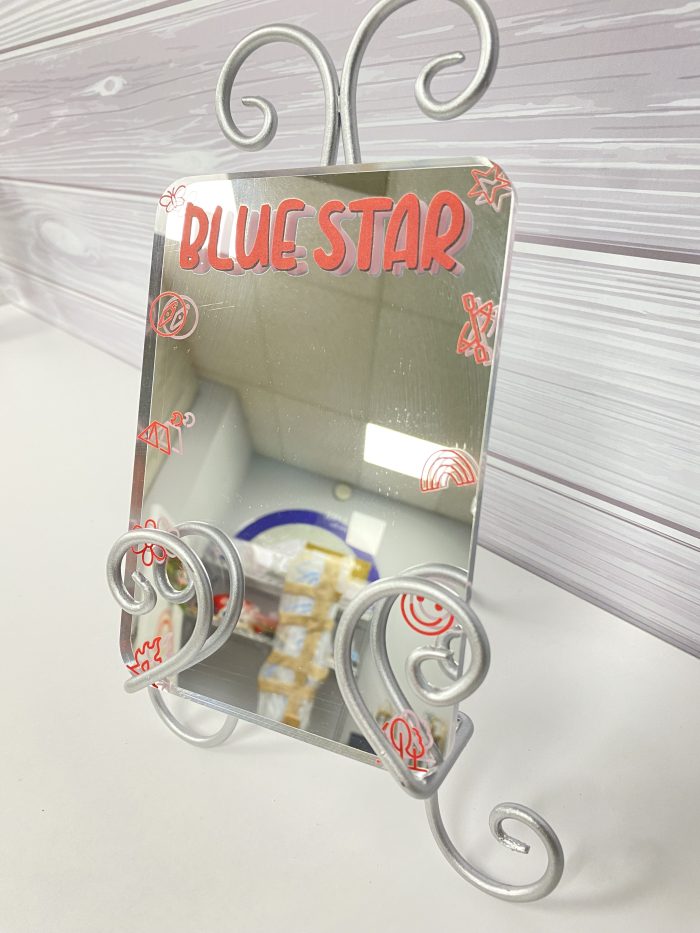 Bunk Mirror with Camp Name 5"x7" Mirrored Acrylic with Double Sided Tape - Image 10