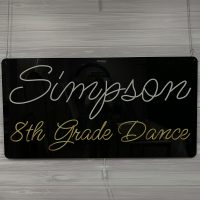 Custom Acrylic Layered + Neon Accent Sign In Board for Events, Wedding, Bar/Bat Mitzvahs - Image 4
